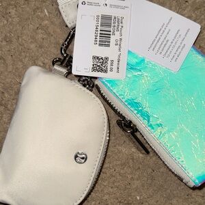 Lululemon Iridescent Wristlet with White Pouch